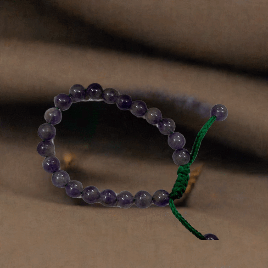Amethyst Crystal Bracelet for Missing Number 7 and to manage Fear and Anger - Lifeved