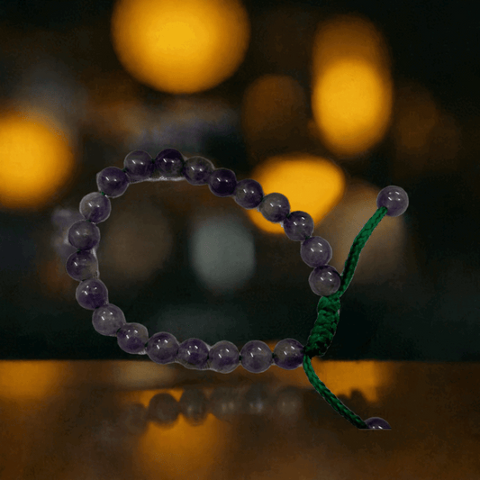 Amethyst Crystal Bracelet for Missing Number 7 and to manage Fear and Anger - Lifeved