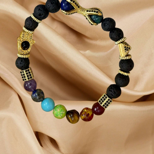 Asian 7 Chakra Bracelet Helps to Focus Energy and on Each Specific Chakra - Lifeved