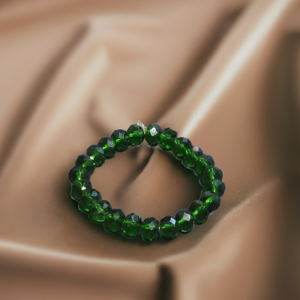 Green Aventurine Crystal Bracelet for Missing Number 5 and Bringing Stability in Life