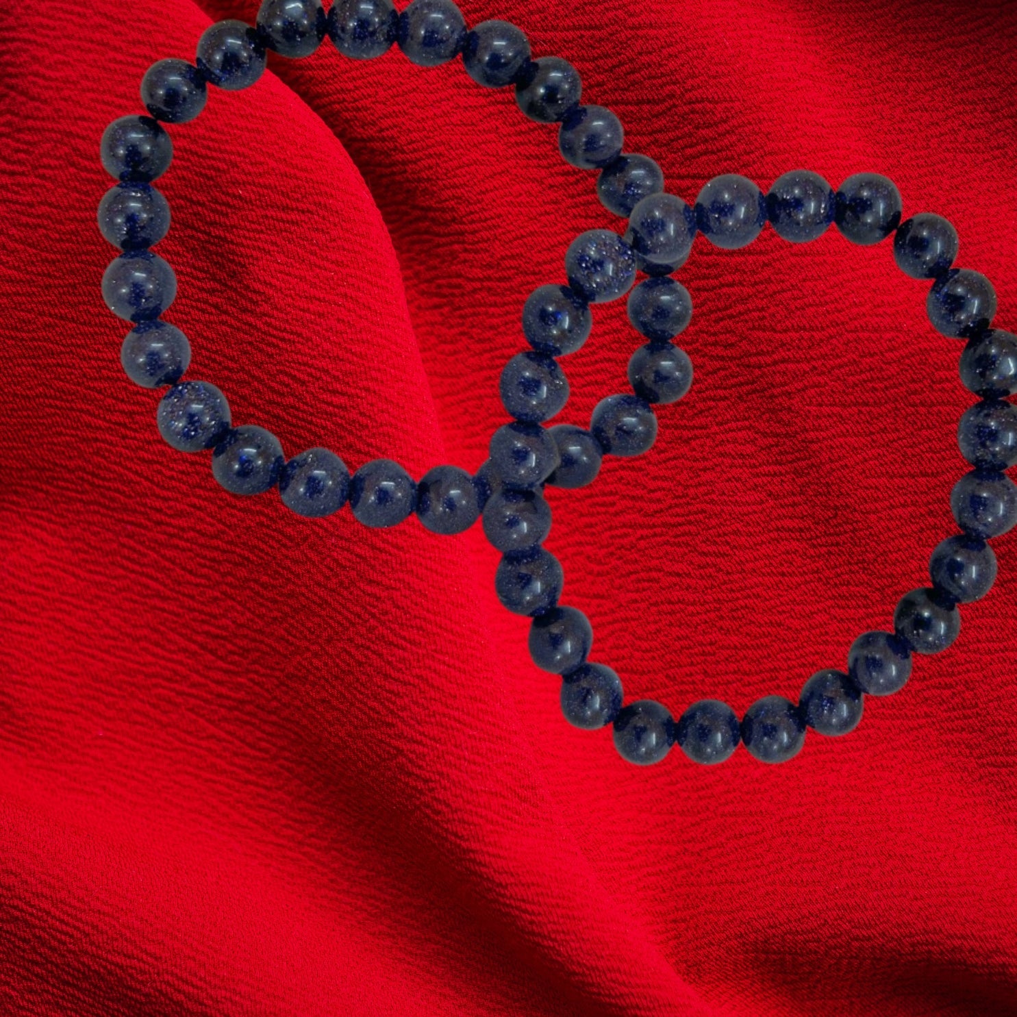 Blue Sand Stone Bracelet for Balance Acceptance and Harmony