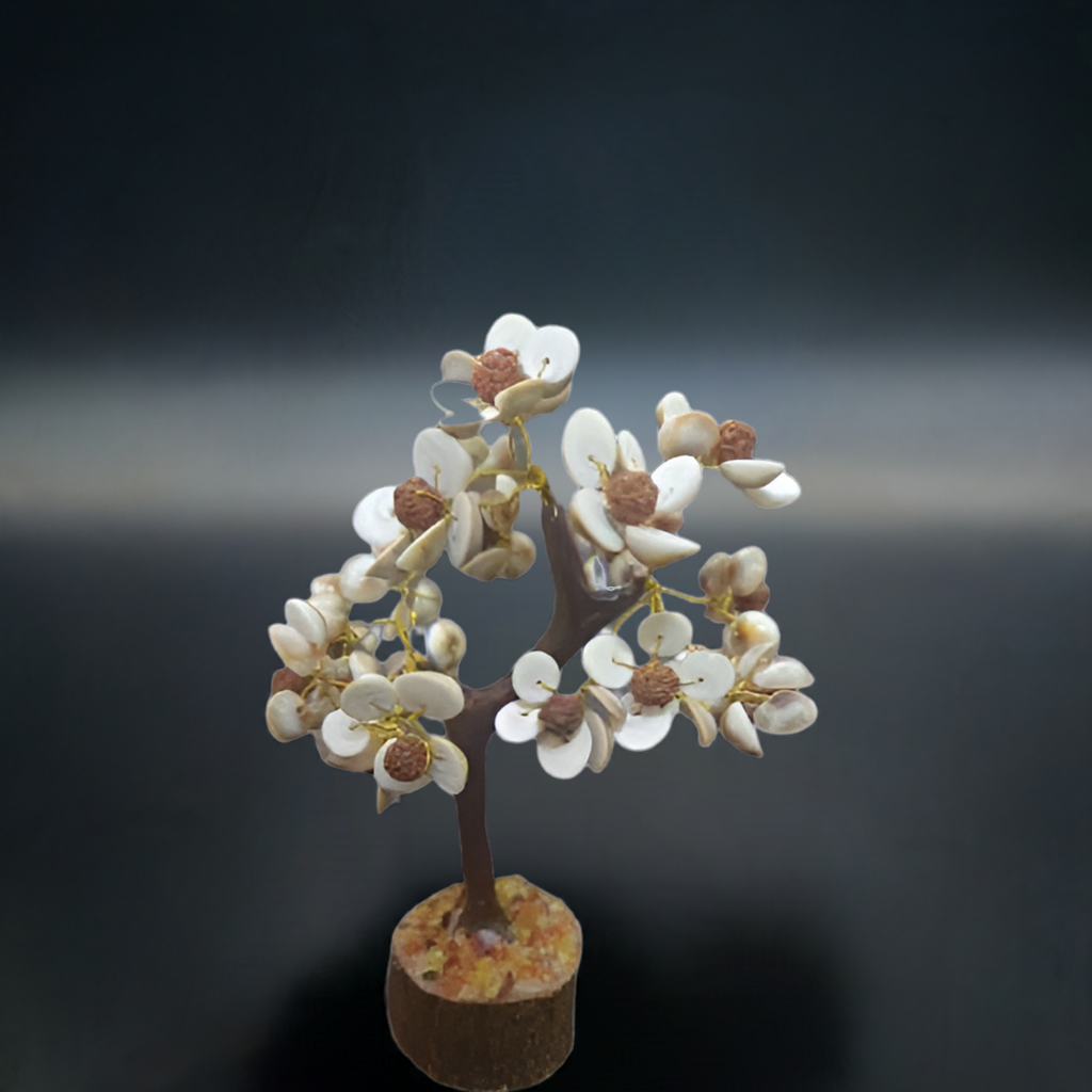 Sacred Gomti Chakra Tree with Rudraksha Beads
