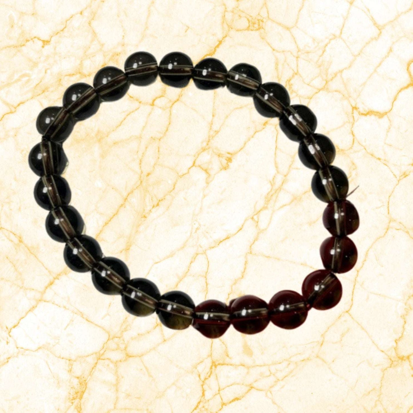 Smokey Quartz Crystal Bracelet for Grounding & Stability reducing Stress and Anxiety