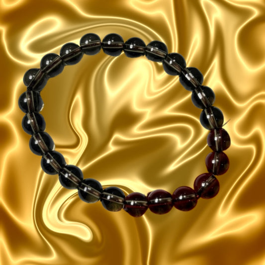 Smokey Quartz Crystal Bracelet for Grounding & Stability reducing Stress and Anxiety
