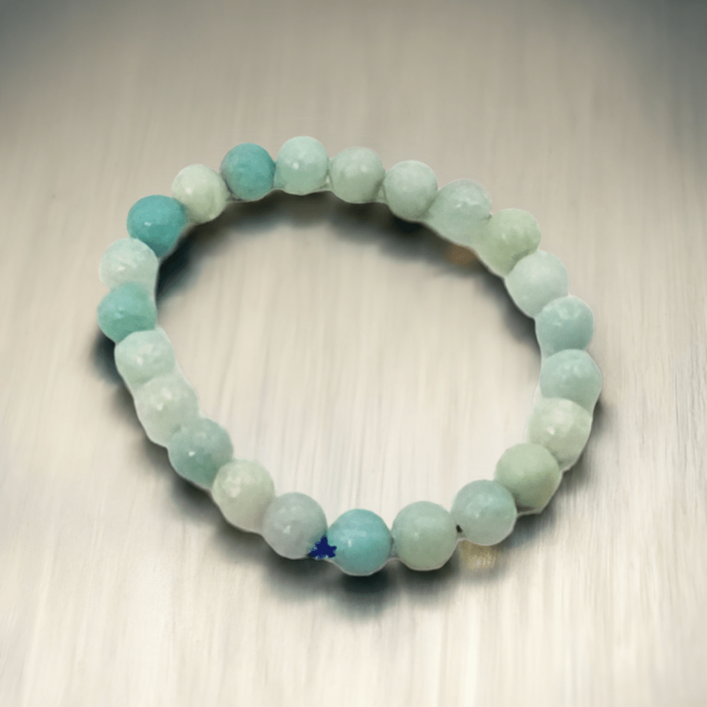 Amazonite Bracelet for Expression Communication and Calm the Nervous System - Lifeved