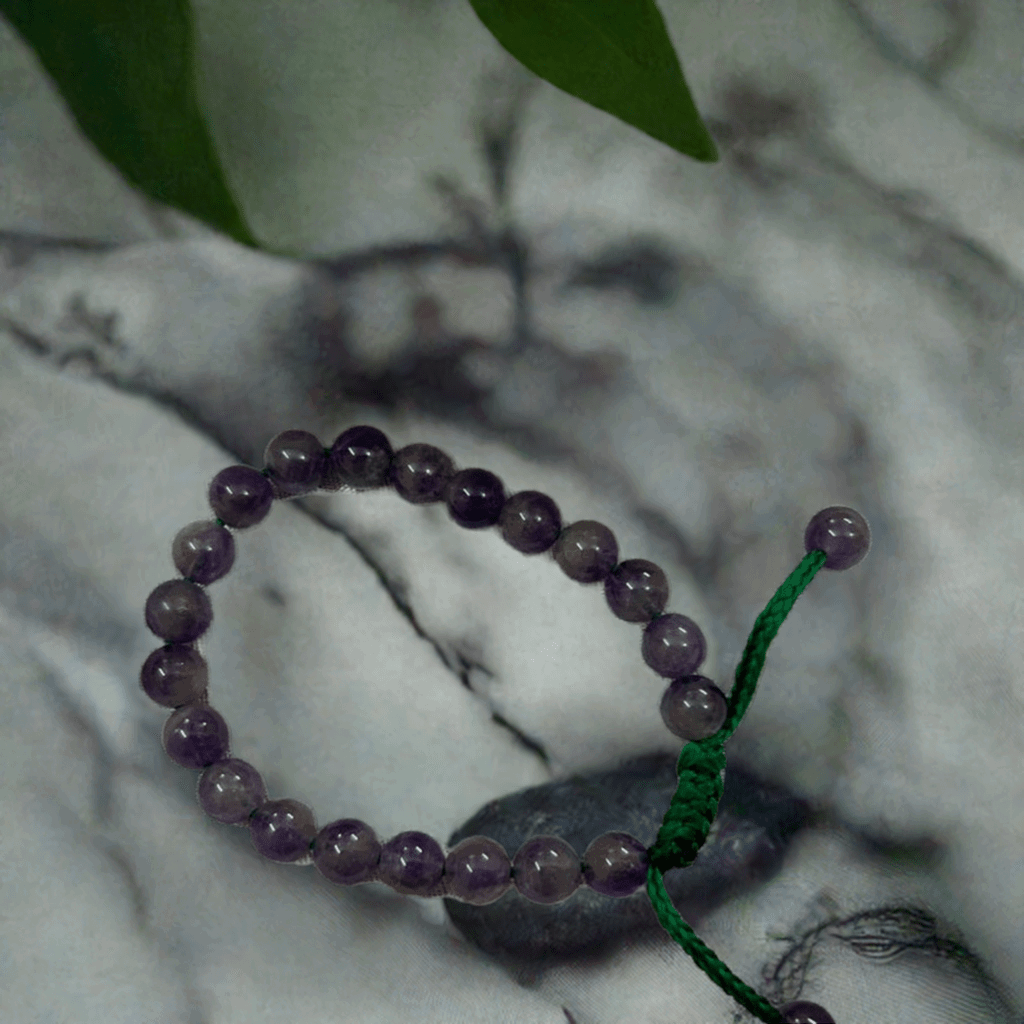 Amethyst Crystal Bracelet for Missing Number 7 and to manage Fear and Anger - Lifeved