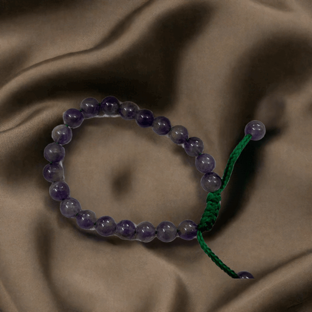 Amethyst Crystal Bracelet for Missing Number 7 and to manage Fear and Anger - Lifeved