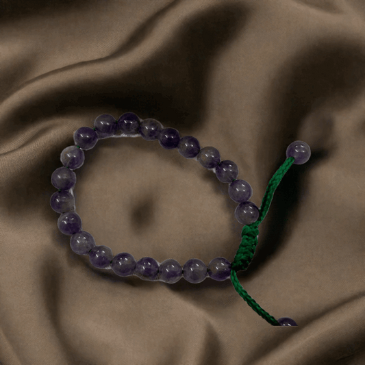 Amethyst Crystal Bracelet for Missing Number 7 and to manage Fear and Anger - Lifeved