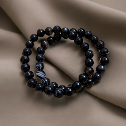 Black Hakik Crystal Bracelet for Protection from Evil Eye and Black Magic - Lifeved