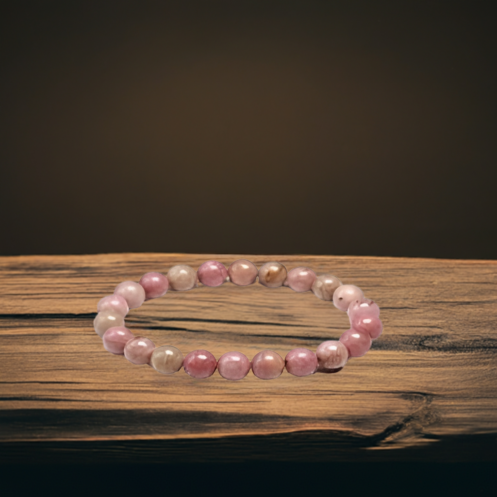 Heart's Resilience: Rhodonite Bracelet for Emotional Healing