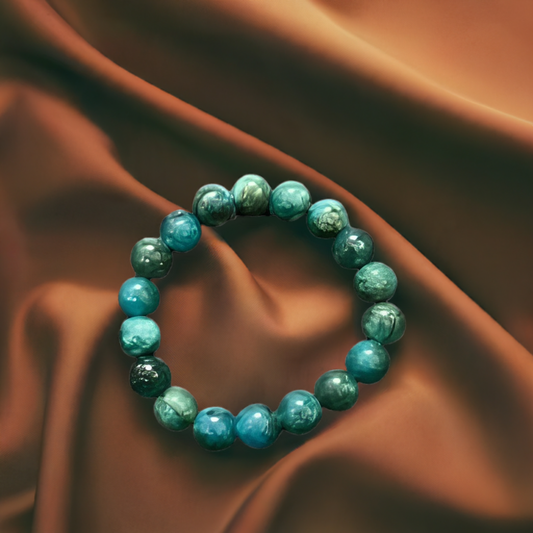 Elevate Your Potential: Blue Apatite Bracelet for Personal Power and Clarity