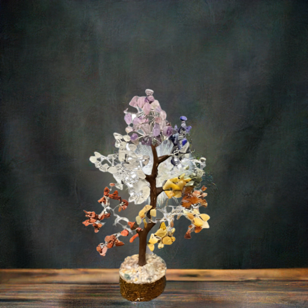 Mix 7 Chakra Crystal Tree for Balance and Positive Energy
