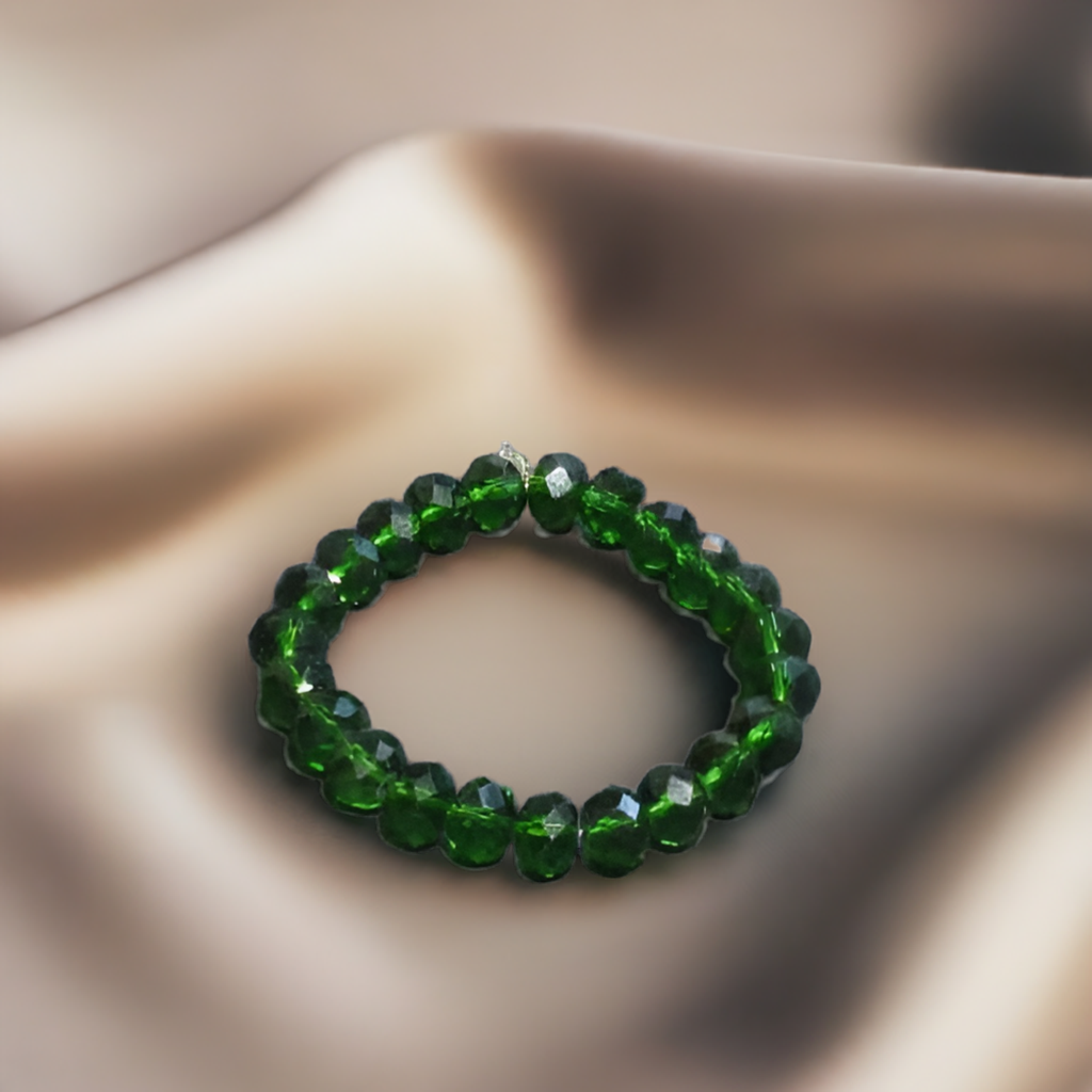 Green Aventurine Crystal Bracelet for Missing Number 5 and Bringing Stability in Life
