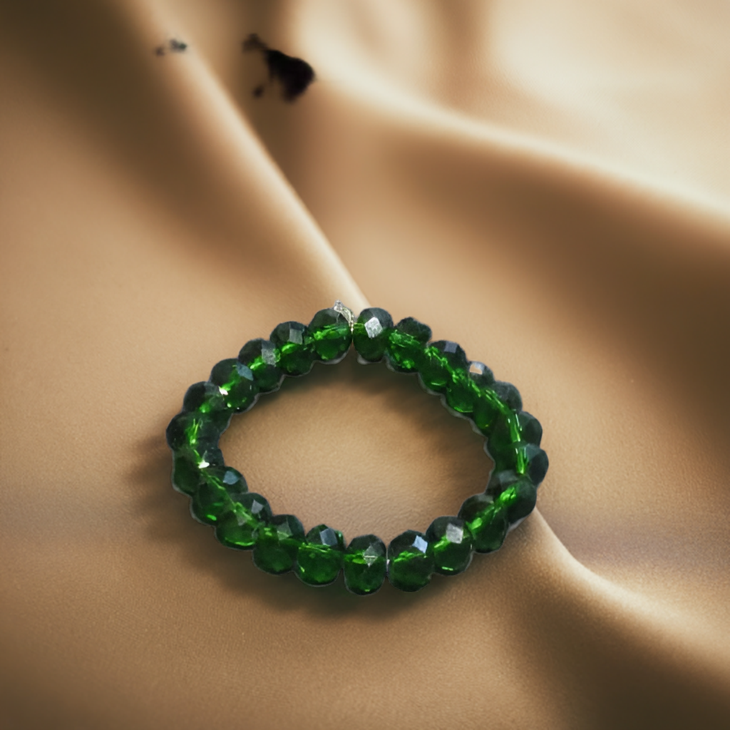 Green Aventurine Crystal Bracelet for Missing Number 5 and Bringing Stability in Life